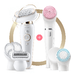 Braun Silk-épil 9 Flex 9100 Beauty Set, White/Gold precio