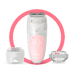 Braun Silk-épil 5 5-620 Epilator, White/Pink características