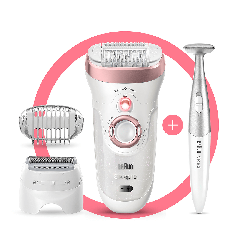 Braun Silk-épil 9 9/890 Epilator, White/Rose Gold características