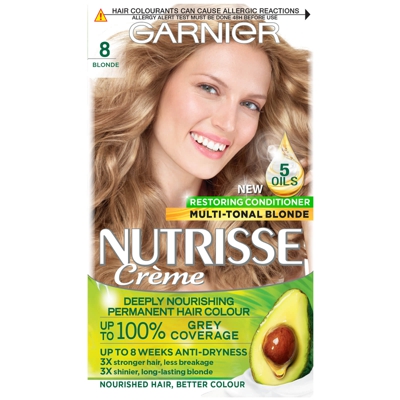 Garnier Nutrisse Permanent Hair Dye (Various Shades) - 8 Blonde