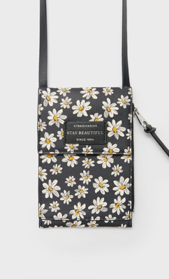 Stradivarius Sac Bandoulière Marguerites Pour Smartphone Noir 103