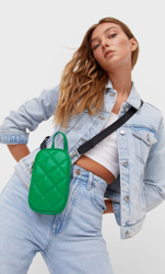 Stradivarius Sac Bandoulière Matelassée Pour Smartphone Vert 103 precio