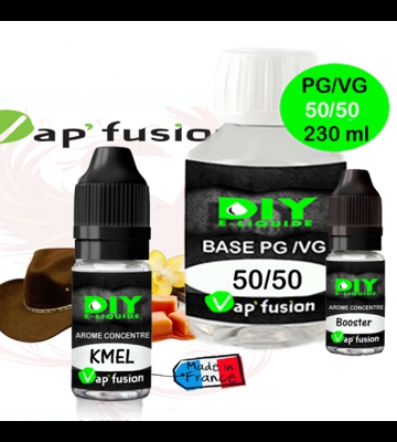 Pack base DIY facile e liquide Kmel 230 ml Vap'fusion  Arôme + Booster