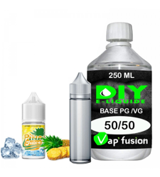 Pack e-liquide DIY Facile Pina Juice arôme concentré - Base PG/VG 250ML + Flacon vide 50 ml precio