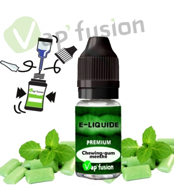 E liquide chewing-gum menthe 10ml Vapfusion