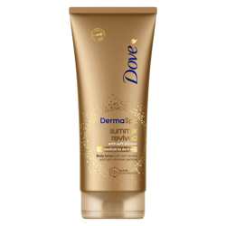 Dove Derma Spa Gradual Self Tan Body Lotion Summer Revive Shimmer 200ml en oferta