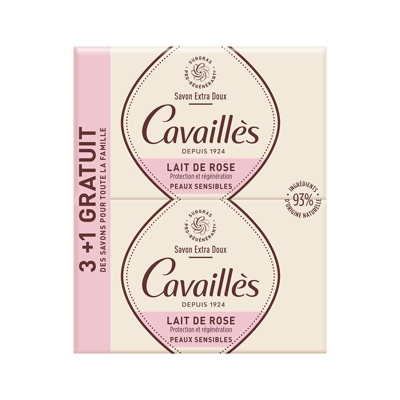 Rogé Cavaillès savon surgras extra-doux lait de rose