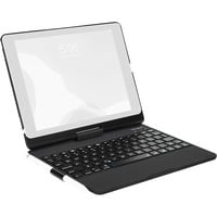 THZ857DE clavier pour tablette Noir Bluetooth QWERTY Allemand