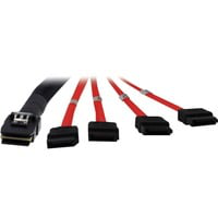 SFF 8087 - 4 x SATA 1m Noir, Câble en oferta