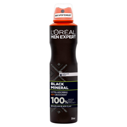 L'Oreal Paris Men Expert Black Mineral Deodorant 250ml precio