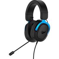 TUF Gaming H3 Casque Arceau Connecteur de 3,5 mm Noir, Bleu, Casque Gaming