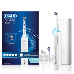 Oral-B Smart 6 - 6000N - White Electric Toothbrush Designed by Braun características