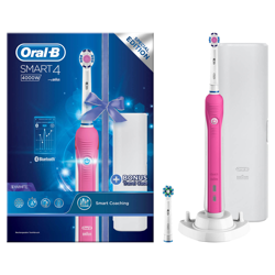 Oral-B Smart 4 4000W Electric Toothbrush - Pink en oferta