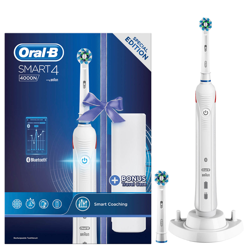 Oral-B Smart 4 4000N Rechargeable Electric Toothbrush - White en oferta