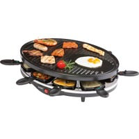 DO9038G barbecue et grill 1200 W Electrique Cheminée Noir, Raclette características