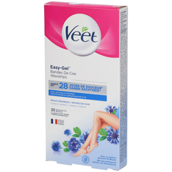 Veet® Easy-Gel™ Bandes de Cire Corps et Jambes Peau Sensible en oferta