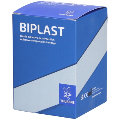 Thuasne Biplast Bande adhésive de contention Blanc 10 cm x 2.5 m