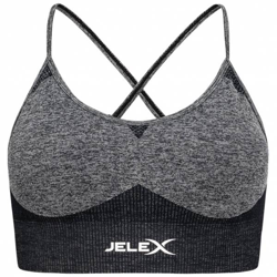 JELEX Angelina Femmes Soutien-gorge de fitness noir precio