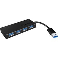 IB-AC6104-B 5000 Mbit/s Noir, Hub USB