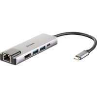 DUB-M520 station d''accueil Avec fil Thunderbolt 3 Aluminium, Noir, Hub USB en oferta