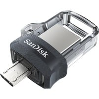 Ultra Dual m3.0 lecteur USB flash 256 Go USB Type-A / Micro-USB 3.2 Gen 1 (3.1 Gen 1) Noir, Argent, Transparent, Clé USB características