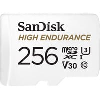 High Endurance mémoire flash 256 Go MicroSDXC UHS-I Classe 10, Carte mémoire características