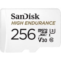 High Endurance mémoire flash 256 Go MicroSDXC UHS-I Classe 10, Carte mémoire