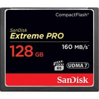 128GB Extreme Pro CF 160MB/s mémoire flash 128 Go CompactFlash, Carte mémoire características