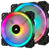 LL140 RGB LED PWM fan - 2 Fan Pack, Ventilateur de boîtier