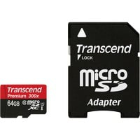 TS64GUSDU1 mémoire flash 64 Go MicroSDXC MLC Classe 10, Carte mémoire características