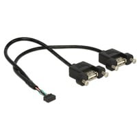 84832 câble USB 0,25 m USB 2.0 2 x USB A Noir en oferta