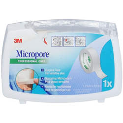 3M Micropore Pansement Adhésif Chirurgical 1.25 cm x 9.15 m características