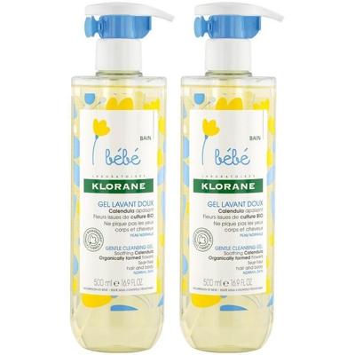 Klorane Bébé Bain Gel Lavant Doux au Calendula Bio