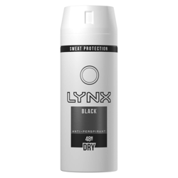 Lynx Antiperspirant Black 150ml características