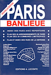 Plan de ville : Paris banlieue características