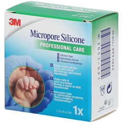 3M™ Micropore™ Silicone Sparadrap 2,5 cm x 5 m características