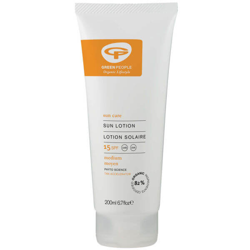 Lotion soleil Spf15 avec accélérateur de bronzage par Green People (200ml) características