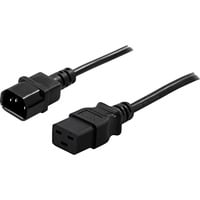 91010040 câble électrique Noir Coupleur C14 Coupleur C19 en oferta