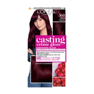 L'Oréal Paris Casting Crème Gloss Semi-Permanent Hair Dye (Various Shades) - 360 Black Cherry