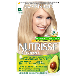 Garnier Nutrisse Permanent Hair Dye (Various Shades) - 10.1 Ice Blonde características