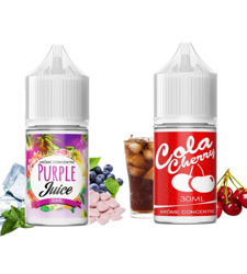 Pack  60 ml  arômes concentrés (2 x 30 ml)  Purple Juice - Cola Cherry - 60 ML - Diy - Vapfusion precio