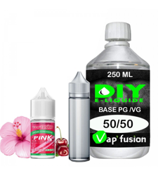 Pack e-liquide DIY Facile Pink arôme concentré - Base PG/VG 250ML + Flacon vide 50 ml en oferta