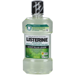 Listerine® Bain de bouche Protection Dents et Gencives thé vert características