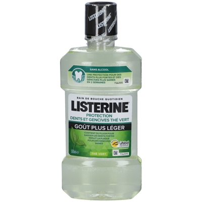 Listerine® Bain de bouche Protection Dents et Gencives thé vert