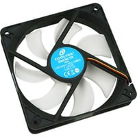 Silent Fan 120 Boitier PC Ventilateur 12 cm Noir, Blanc, Ventilateur de boîtier precio