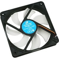 Silent Fan 120 Boitier PC Ventilateur 12 cm Noir, Blanc, Ventilateur de boîtier