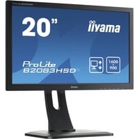 ProLite B2083HSD-B1 LED display 49,5 cm (19.5") 1600 x 900 pixels HD+ Noir, Moniteur LED