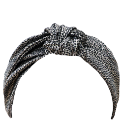 Slip Silk Knot Headband (Various Colours) - Leopard en oferta