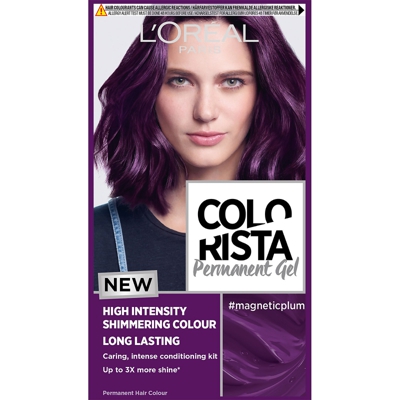 L'Oréal Paris Colorista Magnetic Long-Lasting Permanent Hair Dye Gel 1ml (Various Shades) - Magnetic Plum