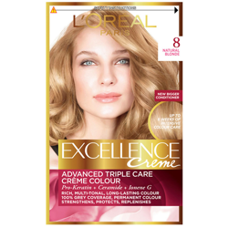 L'Oréal Paris Excellence Crème Permanent Hair Dye (Various Shades) - 8 Natural Blonde en oferta